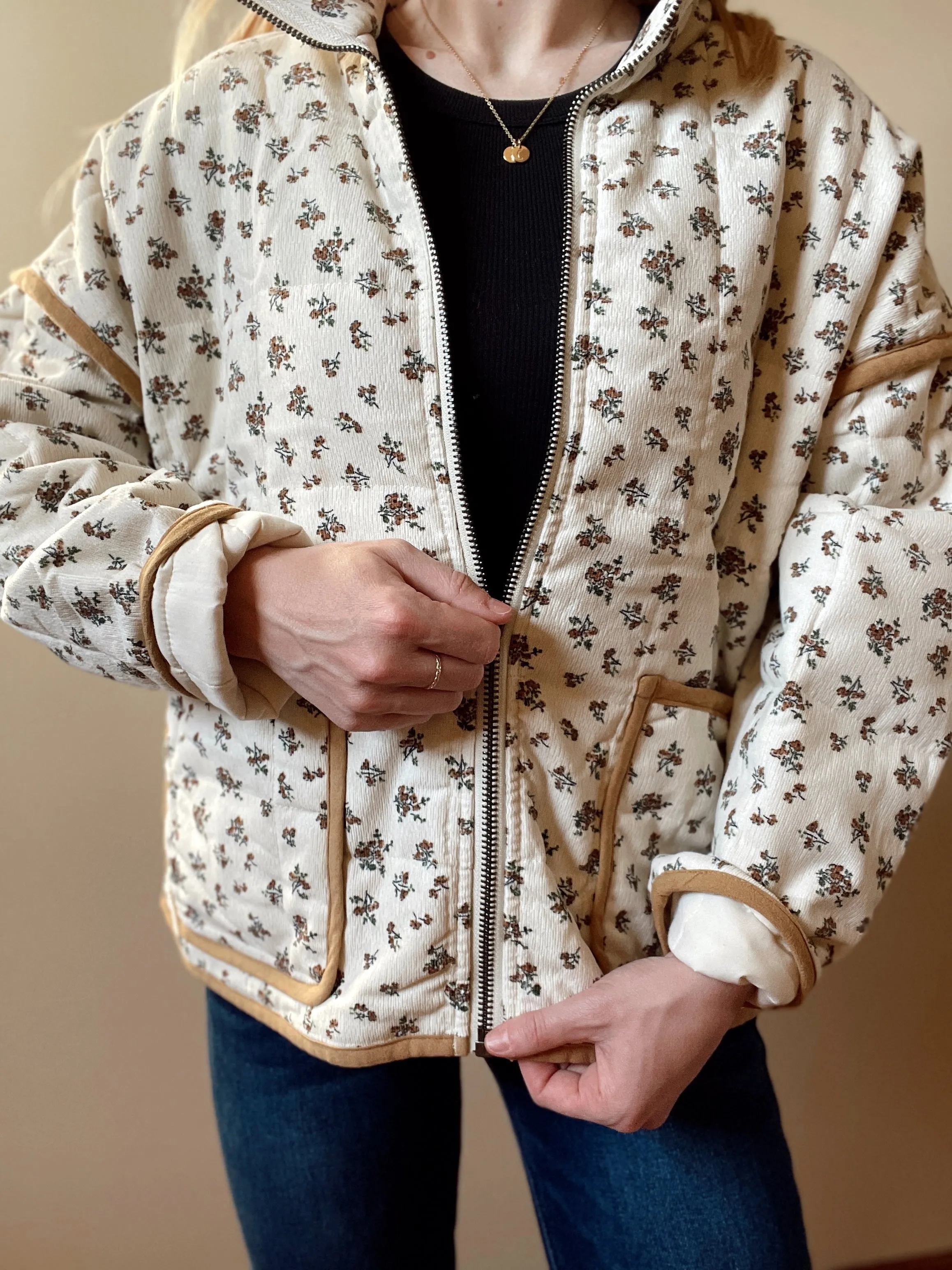 The Piper Floral Quilted Jacket