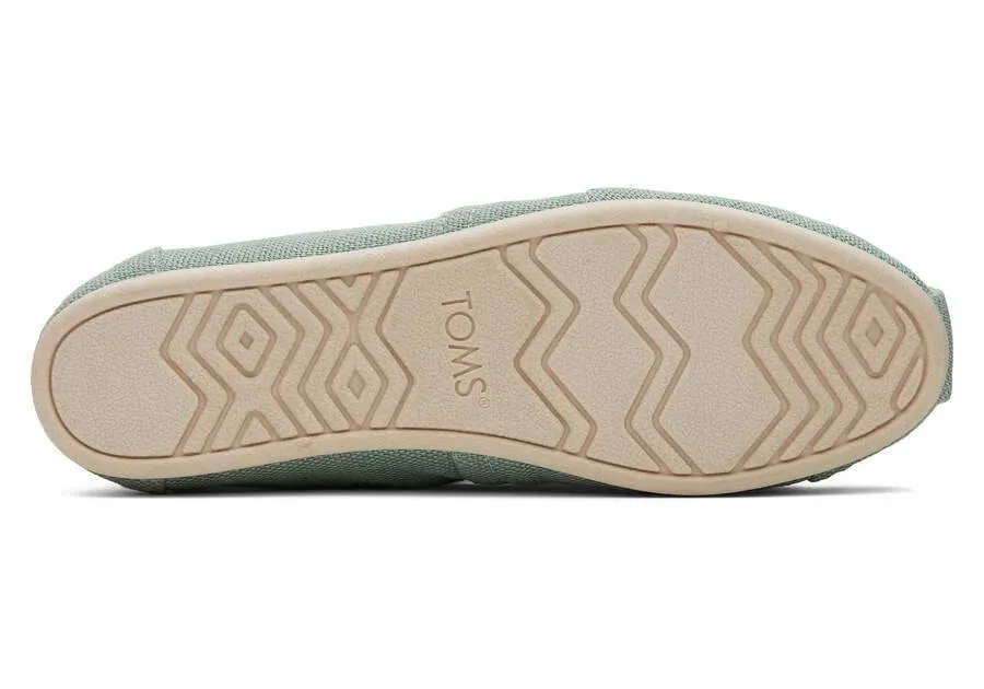 Toms Womens Alpargata Frosty Sage Heritage Canvas