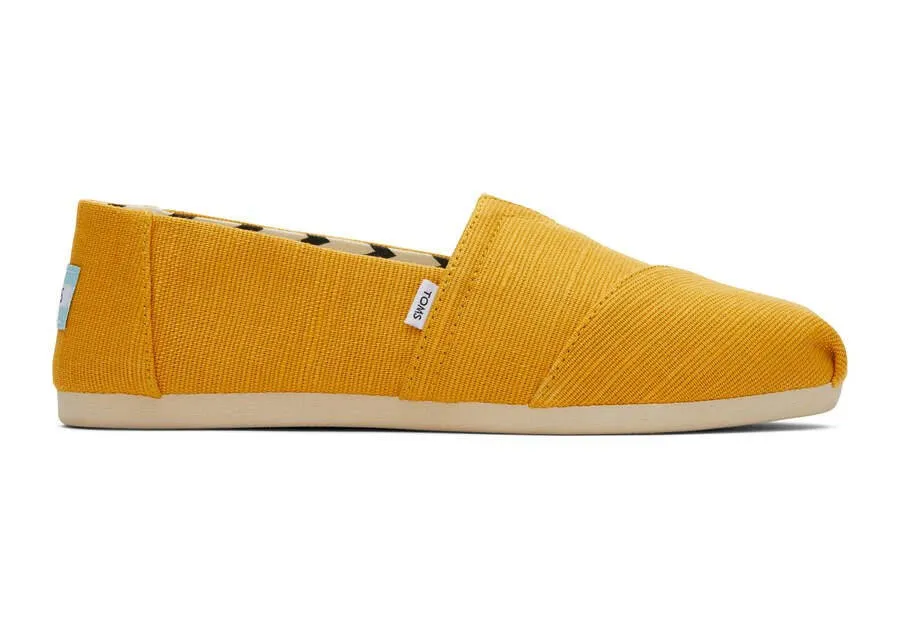 Toms Womens Alpargata Golden Yellow Heritage Canvas