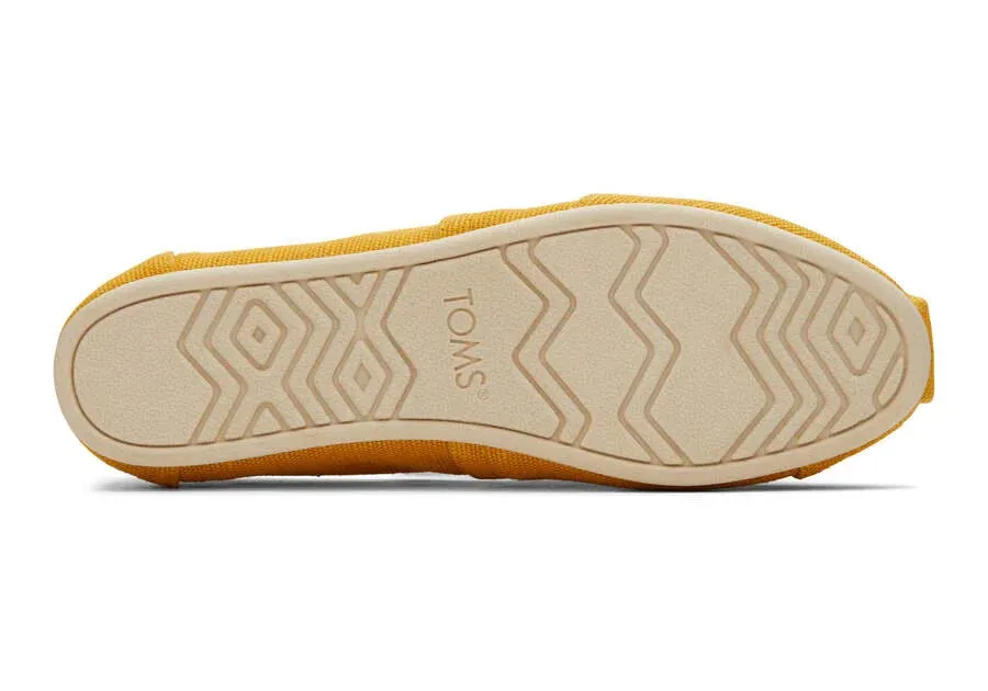 Toms Womens Alpargata Golden Yellow Heritage Canvas