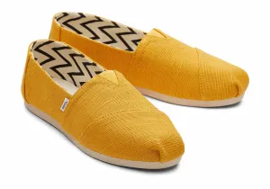 Toms Womens Alpargata Golden Yellow Heritage Canvas