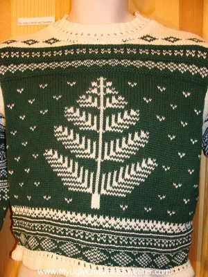 Ugly Christmas Sweater Nordic Green Pullover